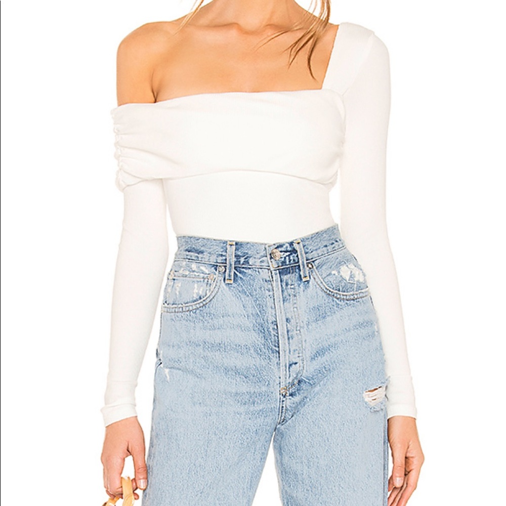 Privacy Please Florence Bodysuit in White